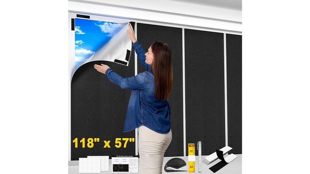 large 118x57 blackout blinds
