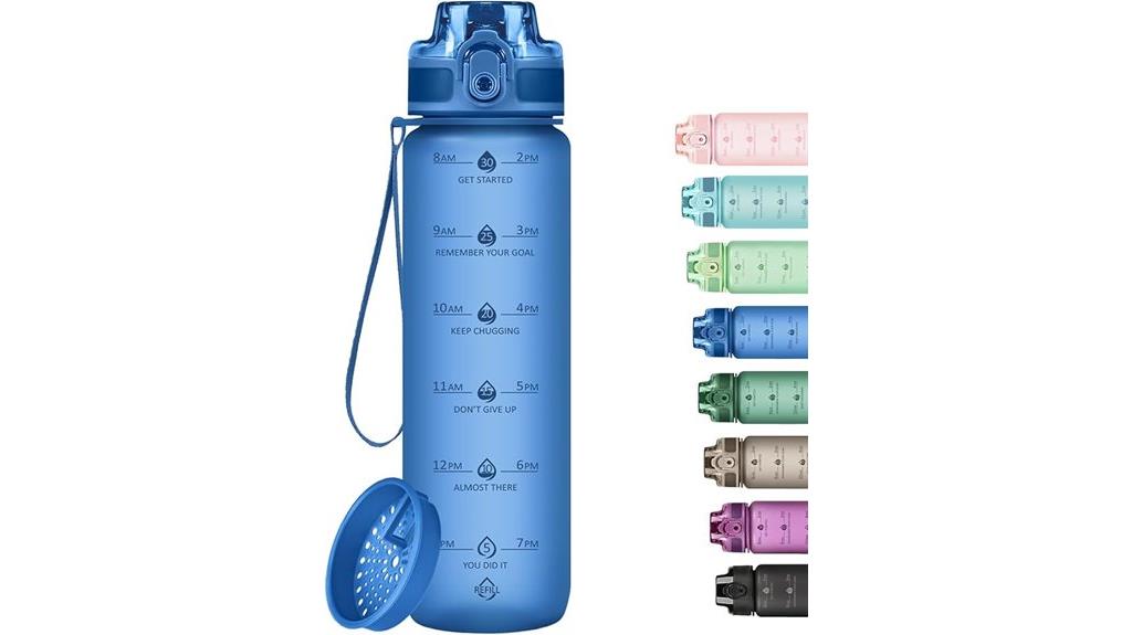 large hydrating bottle with infuser