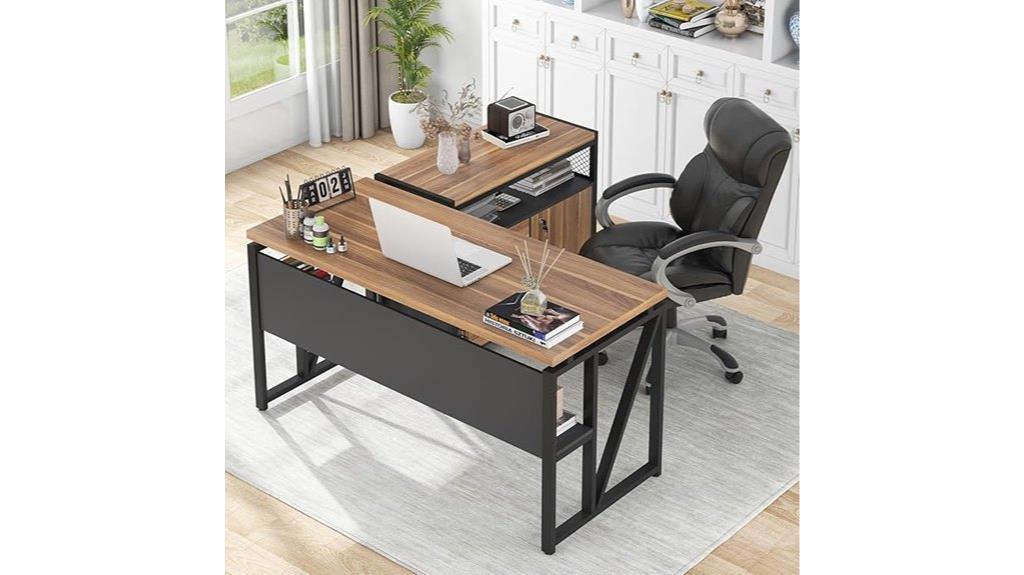 large l shaped desk