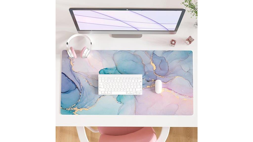 large pu leather desk mat