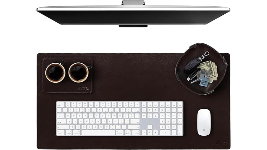 leather desk mat set