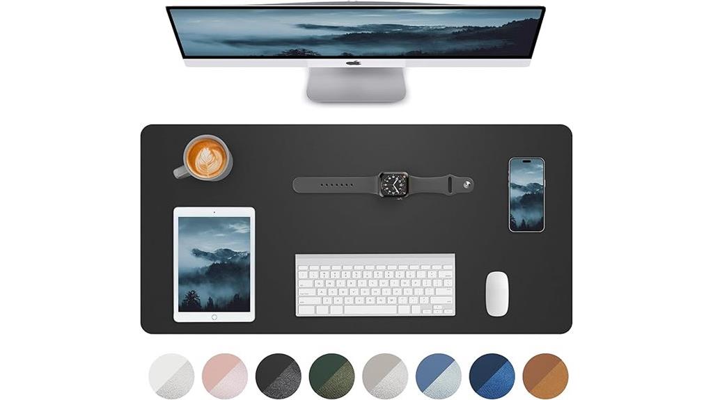 leather office desk mat