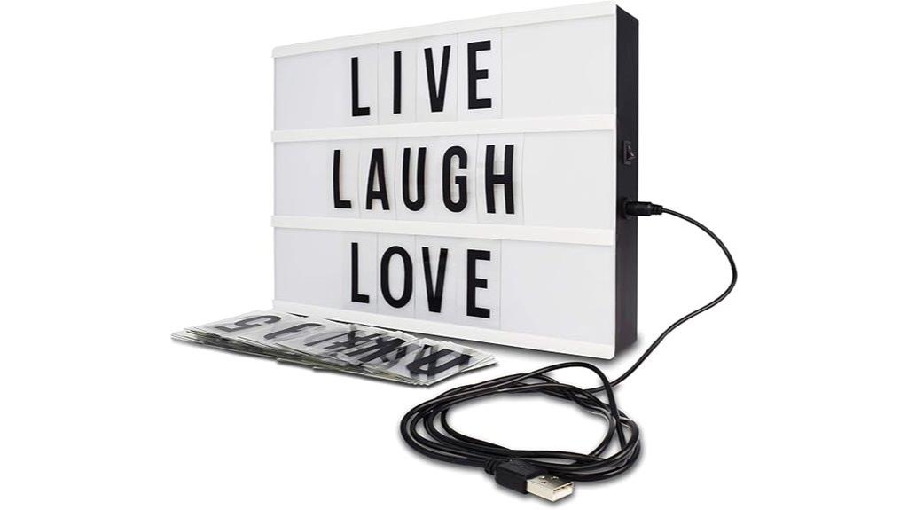 led letter light box