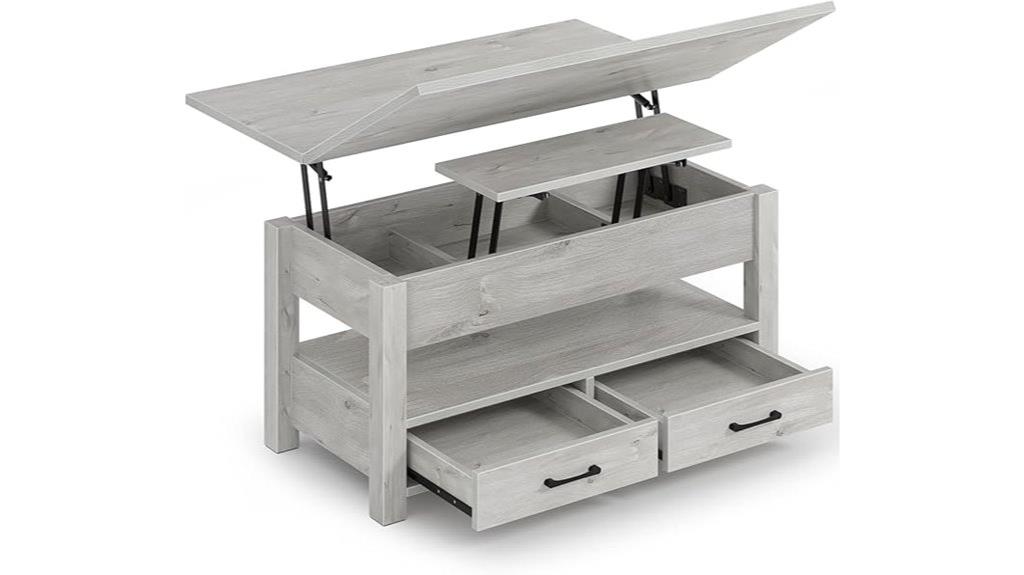 lift top storage coffee table