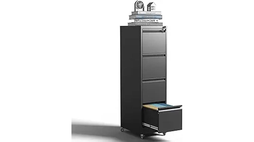lockable mobile filing cabinet