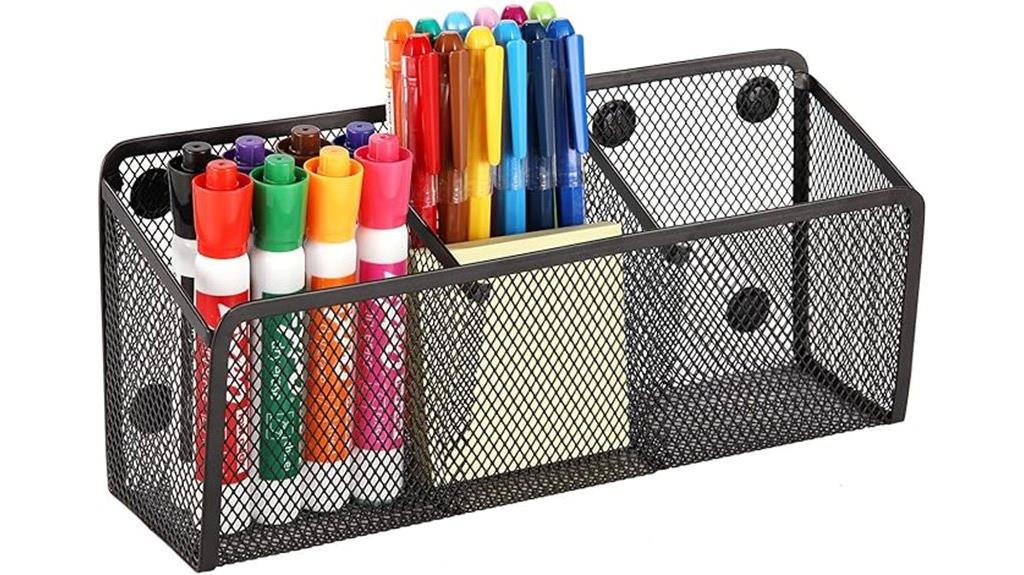 magnetic black basket set