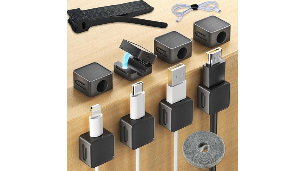 magnetic cable management set