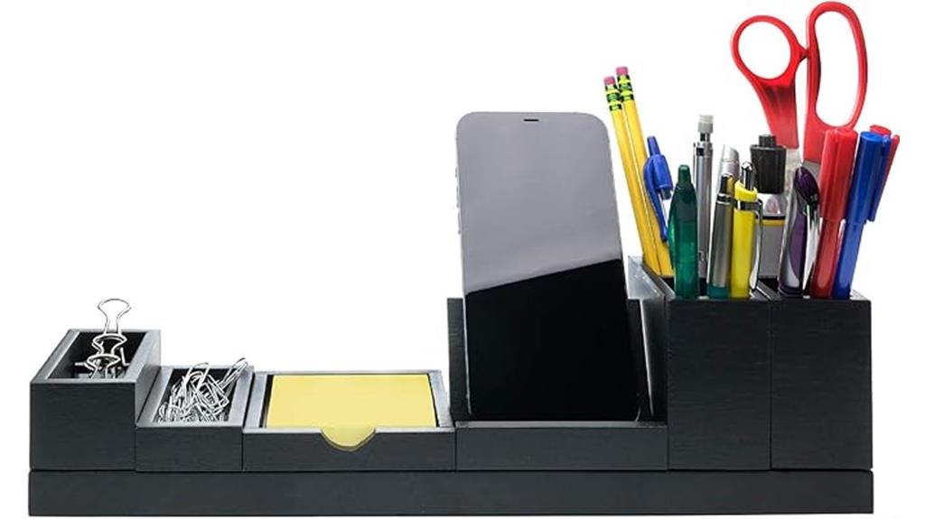 magnetic desk organizer compartments