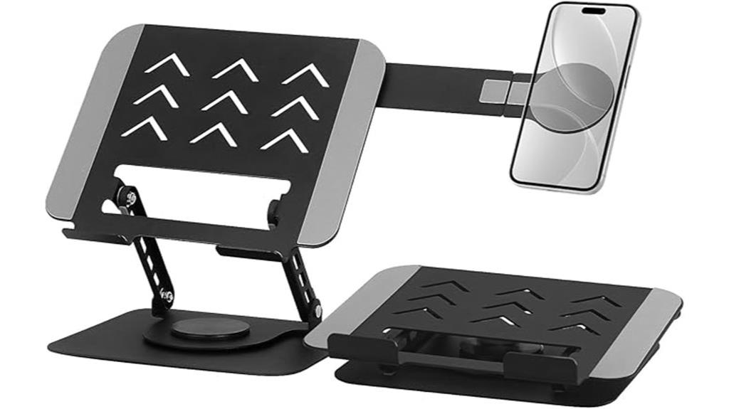 magnetic phone laptop stand