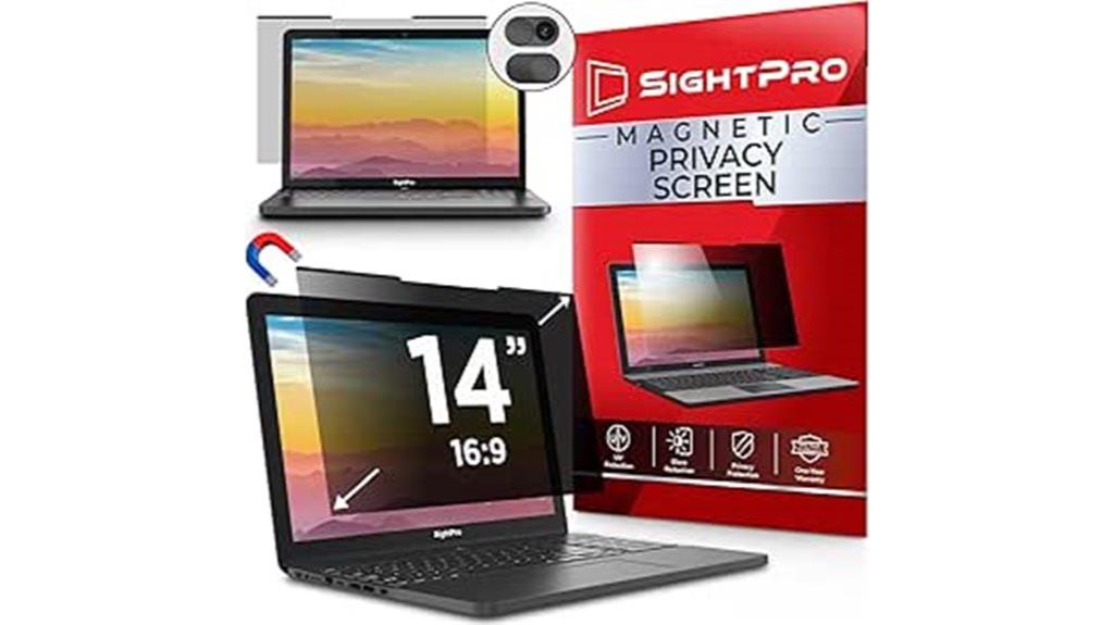magnetic privacy screen for 14 inch monitors