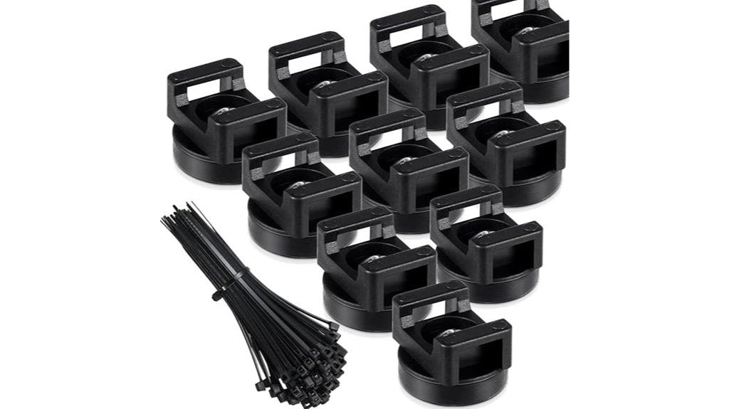 magnetic zip tie mounts