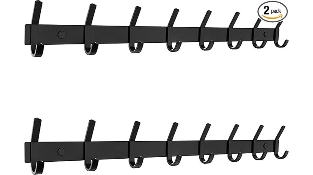 matte black coat rack