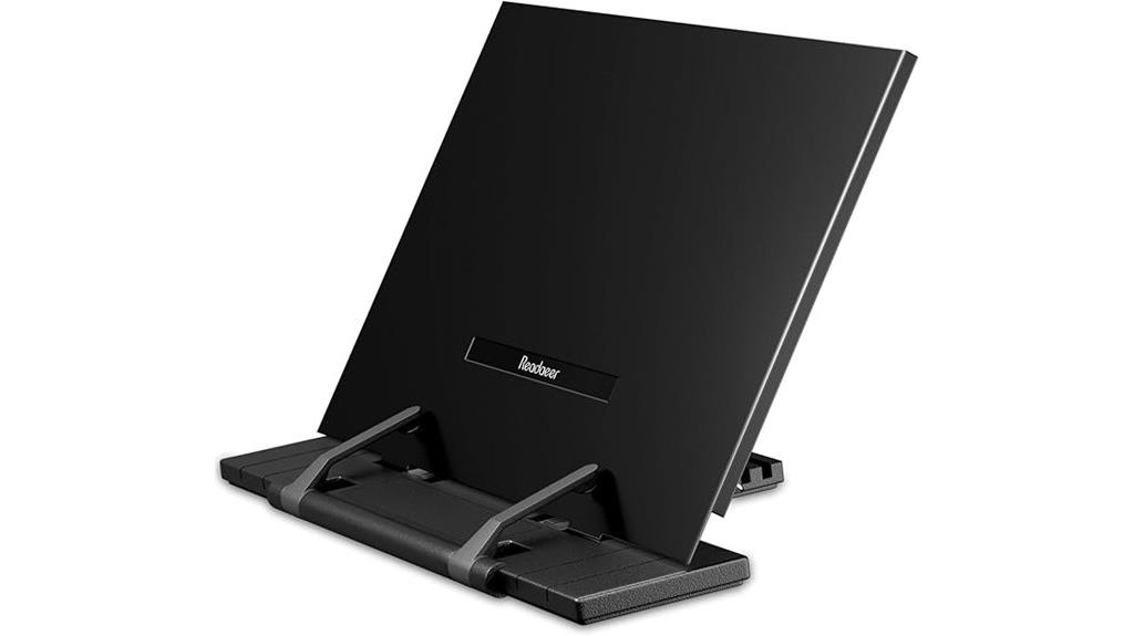 metal desk book stand