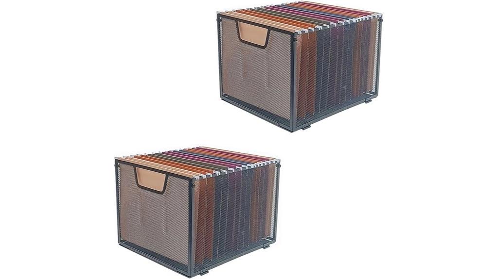 metal mesh file organizer