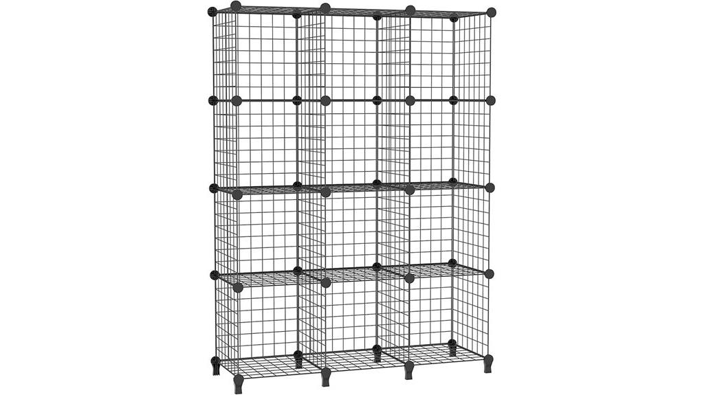 metal wire cube organizer