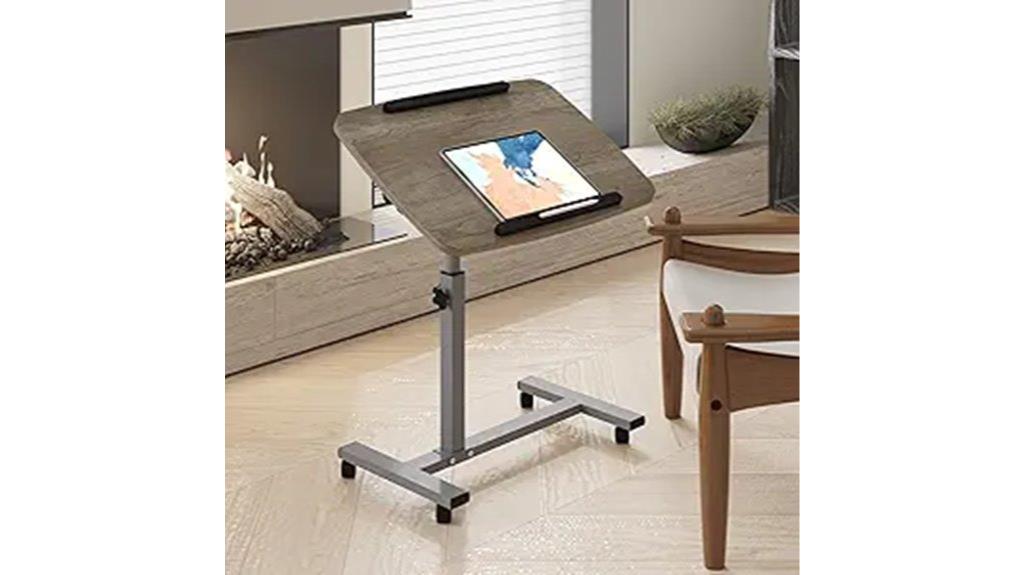 mobile adjustable laptop desk