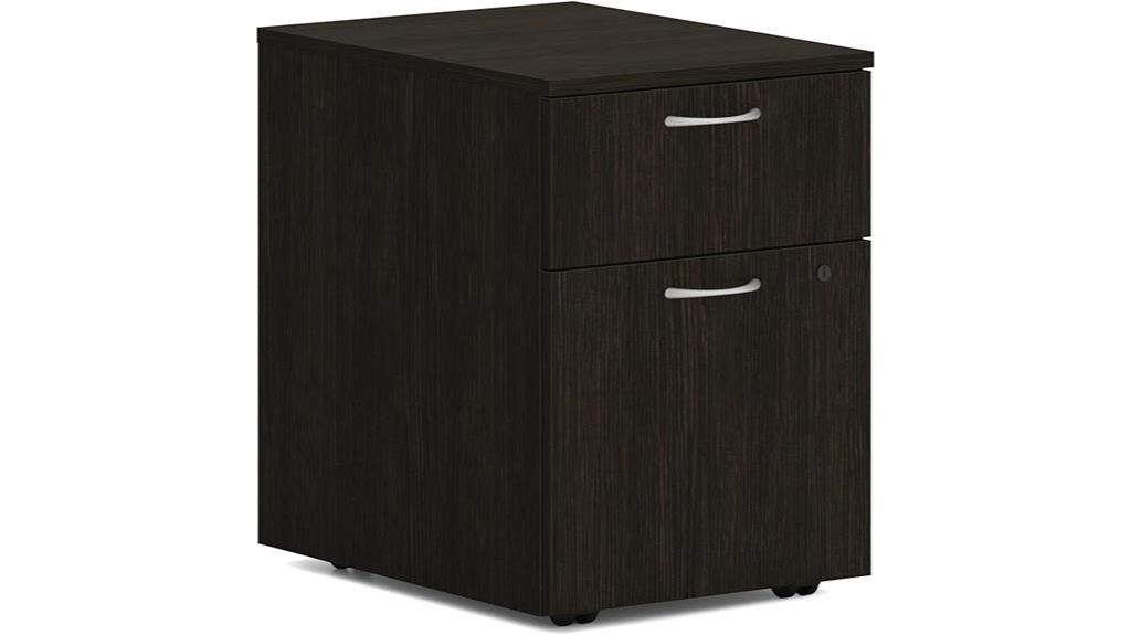 mobile two drawer filing cabinet