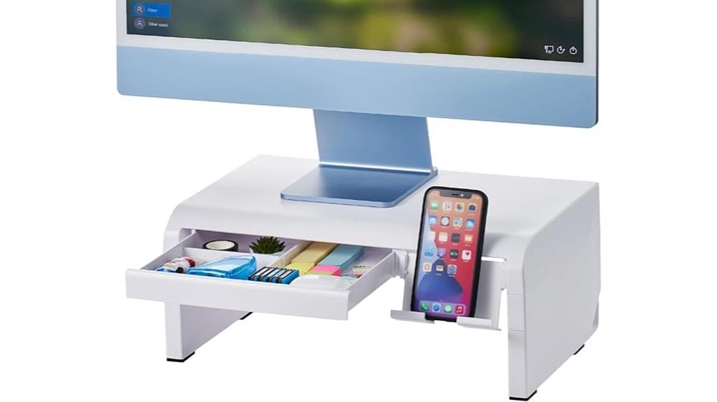 monitor riser with drawer