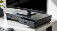 monitor stands with storage