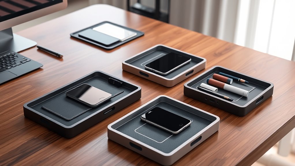 multi device charging desk organizers