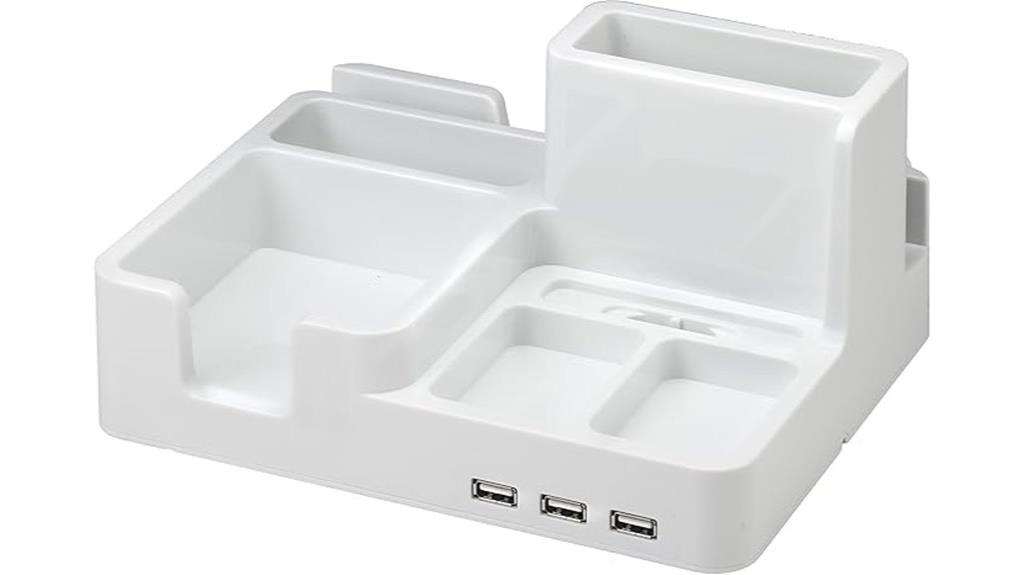 multi device desk organizer