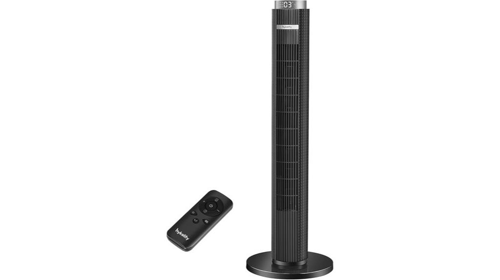 oscillating remote tower fan