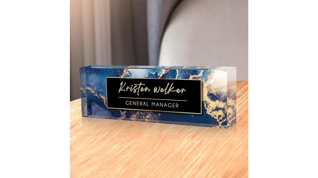 personalized desk name plate