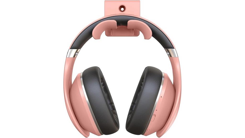 pink headphone wall mount