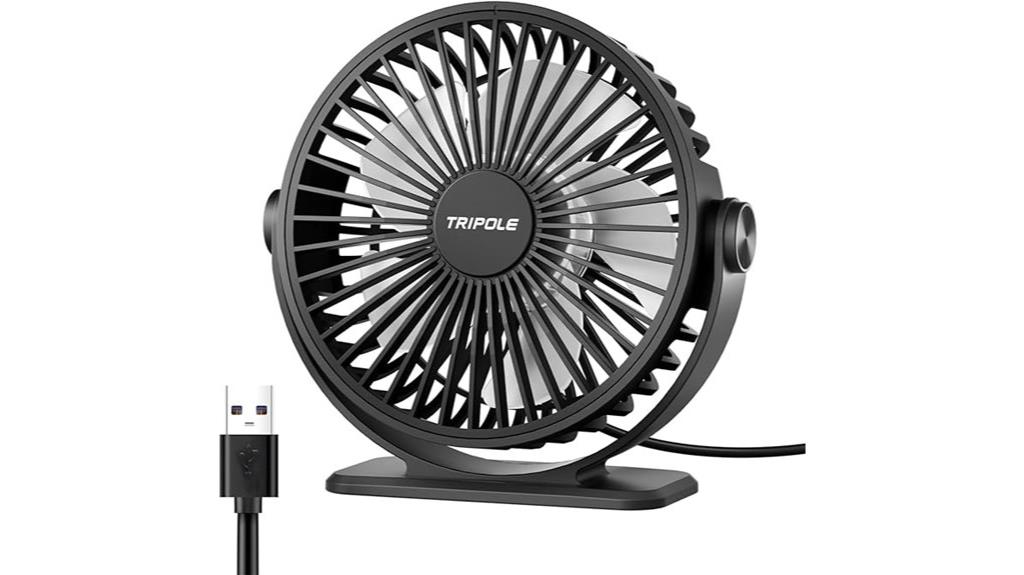 portable 3 speed usb fan