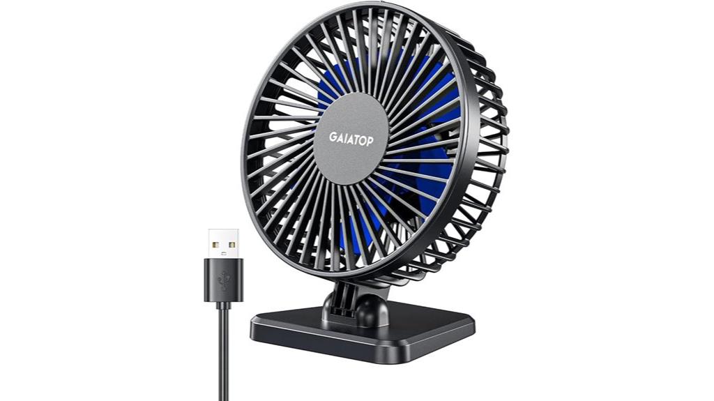 portable blue usb fan