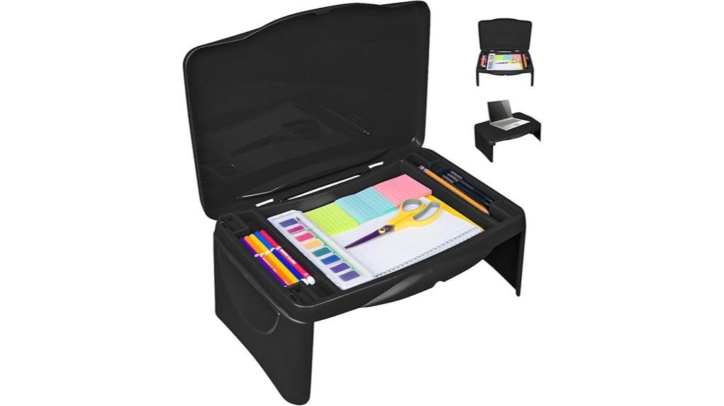 portable desk with storage