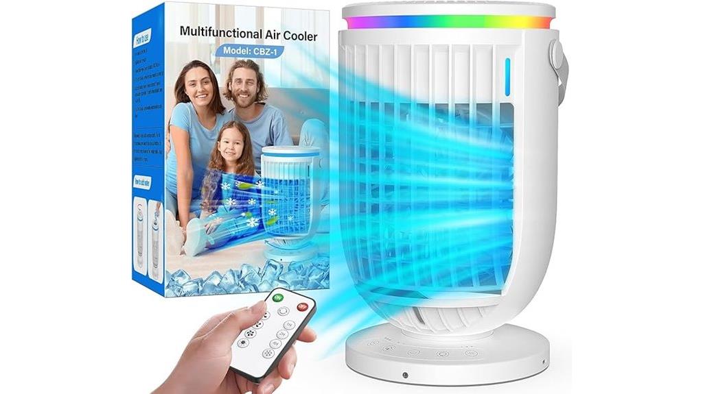 portable fan with rotation