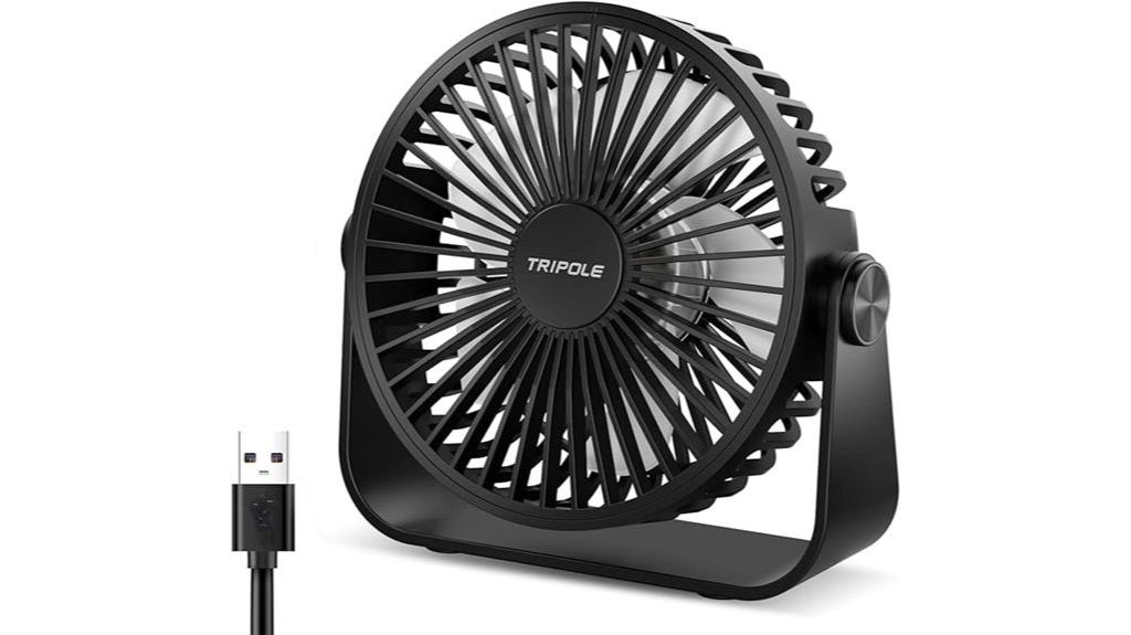 portable three speed rotating fan
