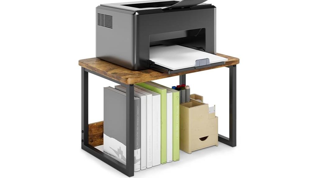 printer stand with storage