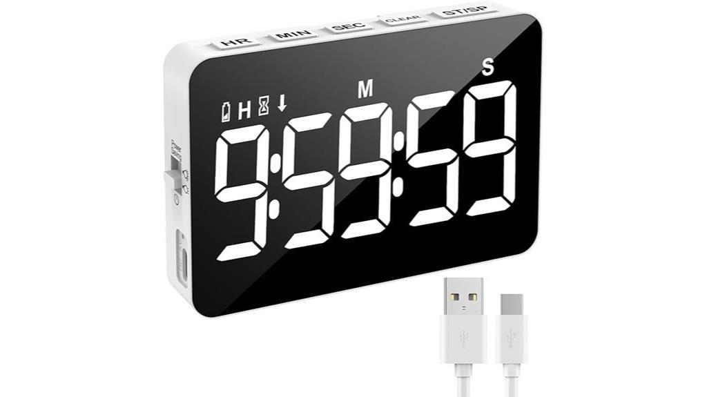 rechargeable magnetic kitchen timer