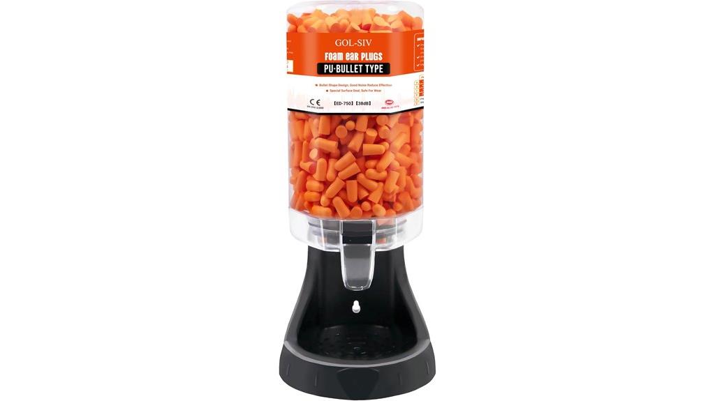 refillable foam earplugs dispenser