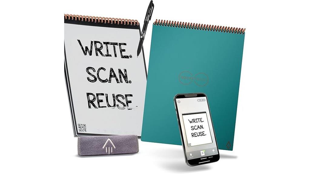 reusable teal smart notepad