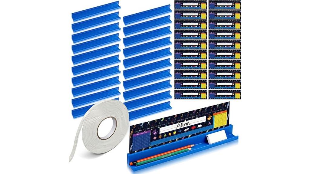 school desk name plate set