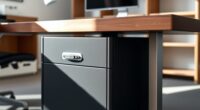 secure under desk storage