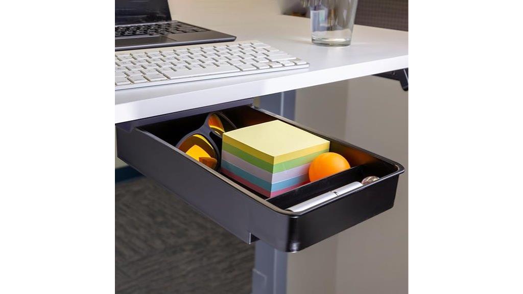 self adhesive desk drawer