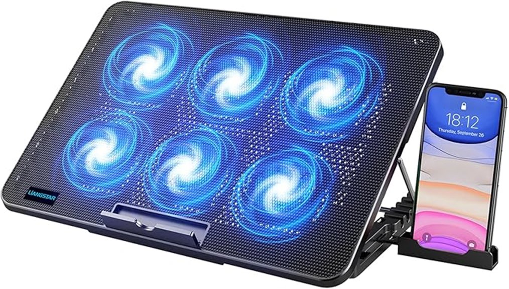 six fan adjustable cooler