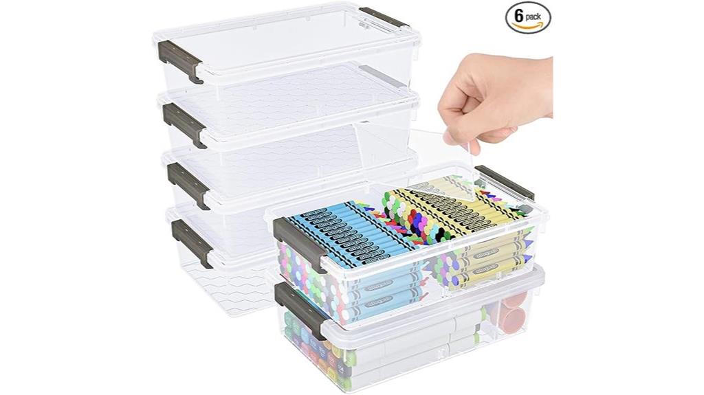 six pack large pencil cases