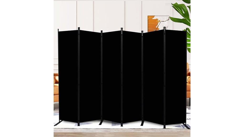 six panel folding screen