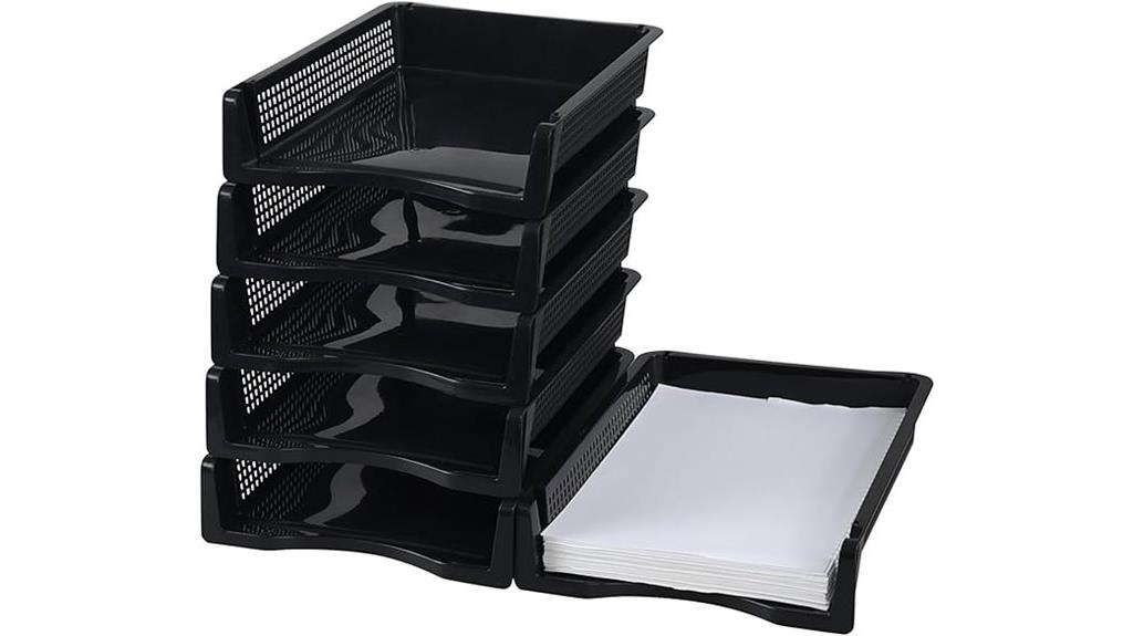 six tray letter organizer