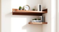 space saving office corner shelves