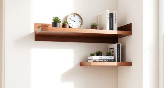space saving office corner shelves
