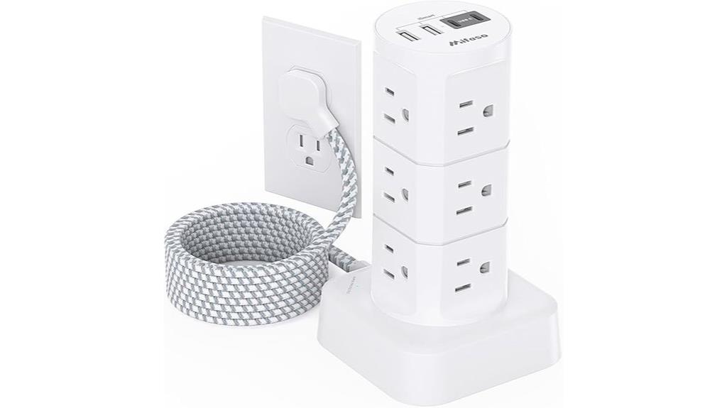 surge protected usb power strip