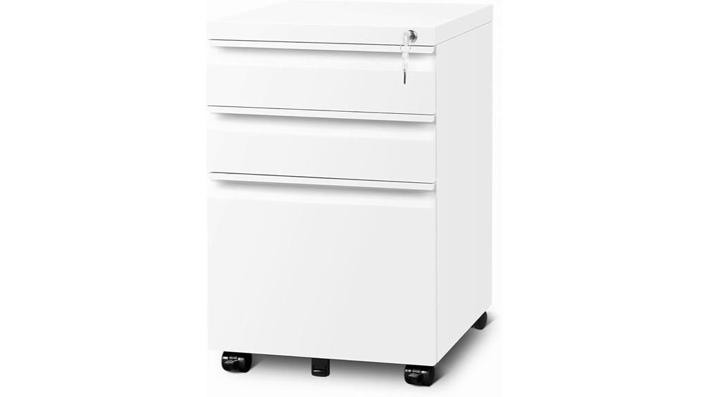 three drawer office cabinet