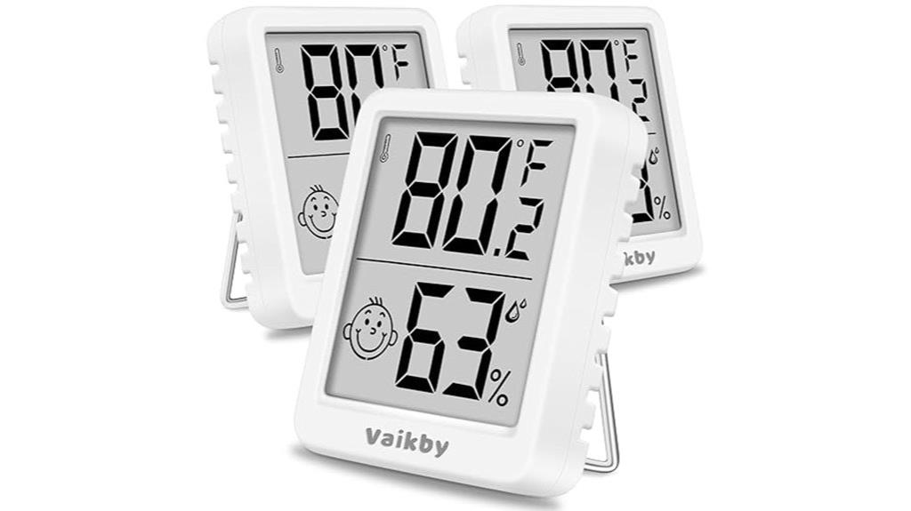 three pack humidity meters