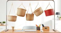 top desk hanging basket options